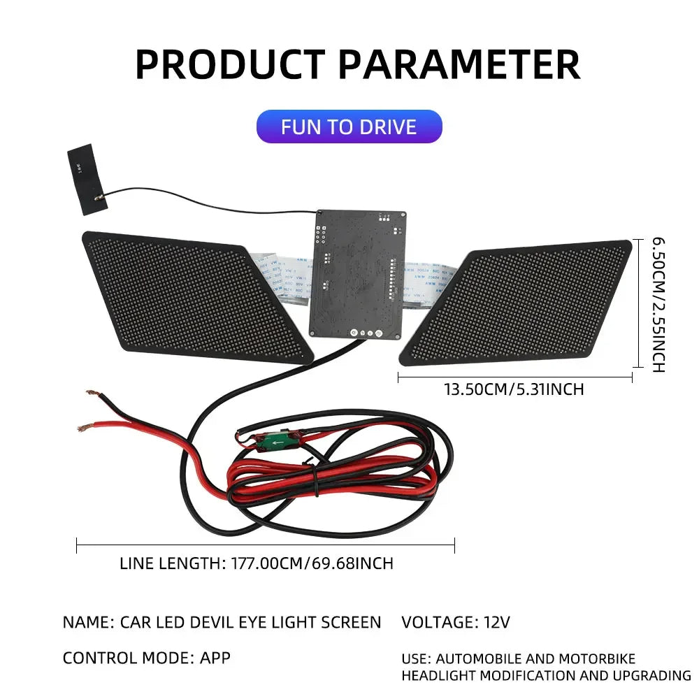 Fare de voiture Led DevilEyes™