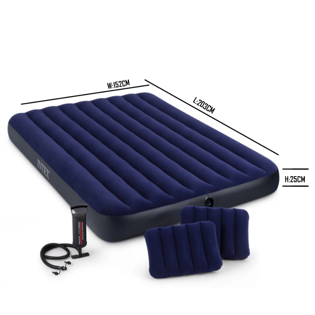 Matela gonflable + 🎁 Pompe électrique offerte